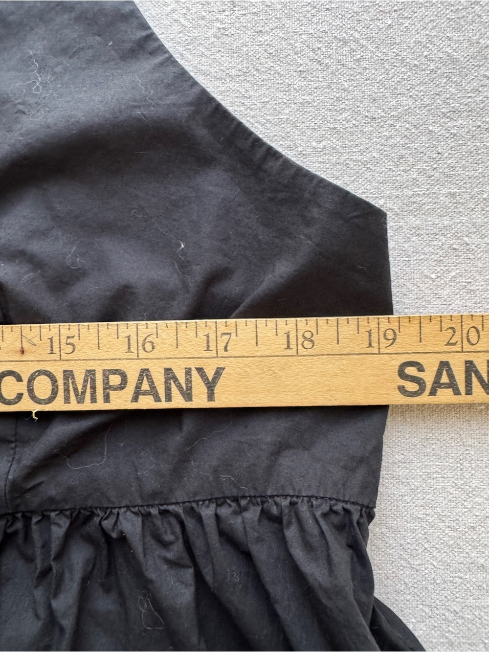 QUINCE black organic cotton maxi dress - XL - Picture 8 of 12
